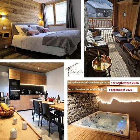 Chez Leon, Jacuzzi Et Sauna Des Le 1Er Septembre 2025 Samoëns Dış mekan fotoğraf